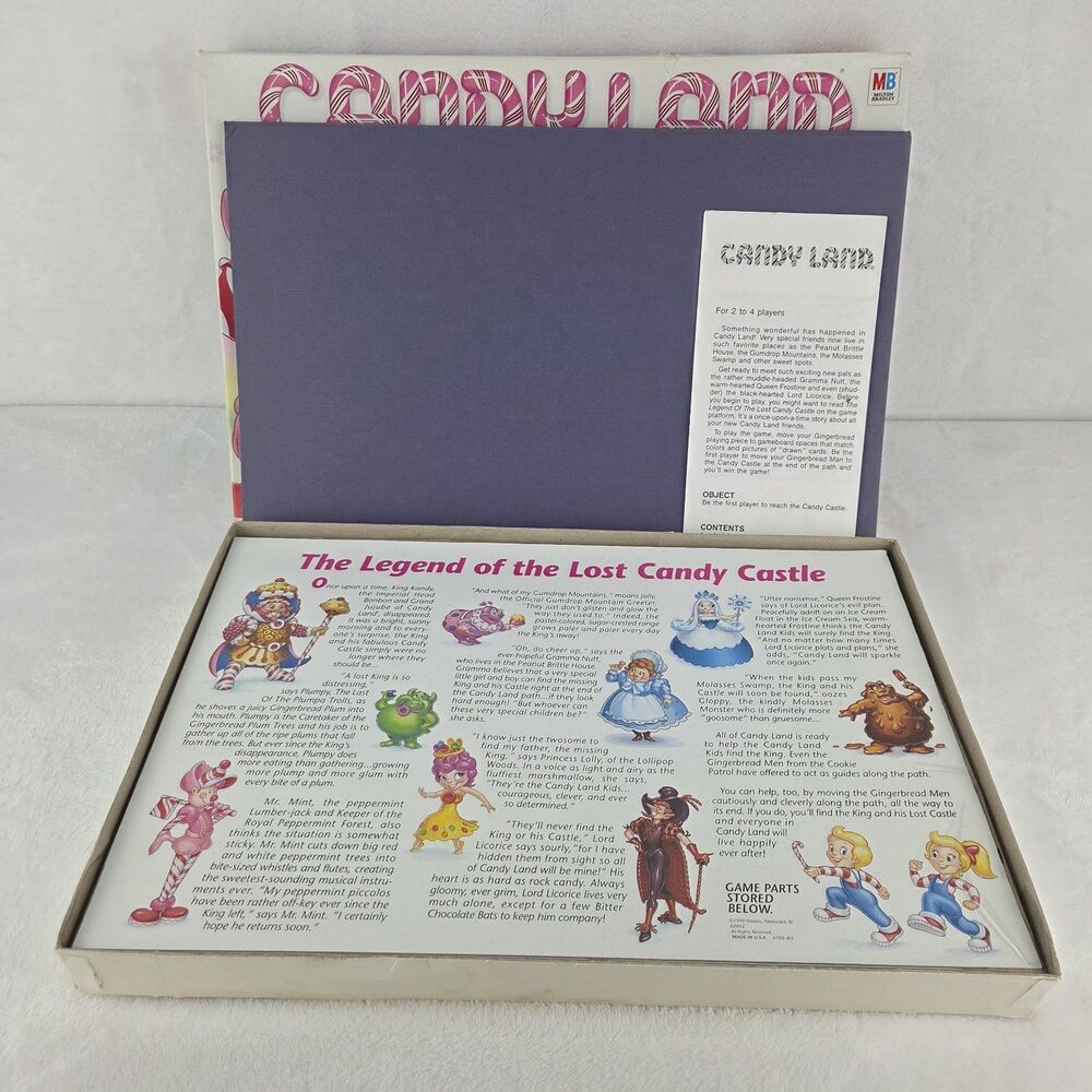 Vintage 1999 Candy Land Board Game MB Hasbro Complete Excellent Condition - Picture 2 of 8